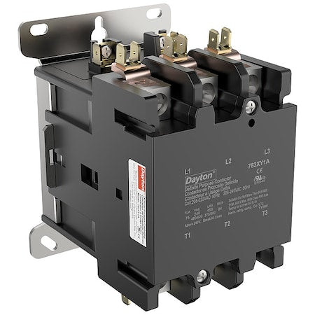 DAYTON 783XY1 Definite Purpose Magnetic Contactor, 208V-240V AC, 3 P, Non-Reversing, 3 Phase, Box Lug