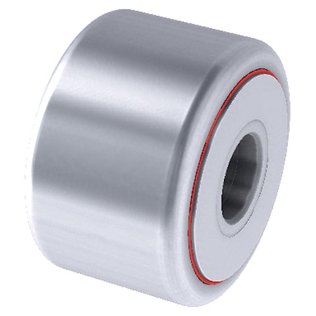 Smith Bearing YR-2-1/2-X-SS-FG Double Sealed Cam Follower, Flat, Stainless Steel, 2-1/2 in Dia, 1-1/2 in Wd, 2-1/2 in Bore