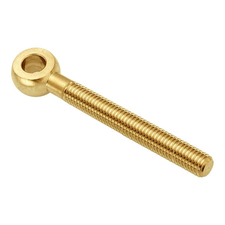 Ampg ZEBM20X150-BR Fixed Rod End, Brass, Plain, M20-2.50 Thrd Sz, 118 mm Thrd Lg