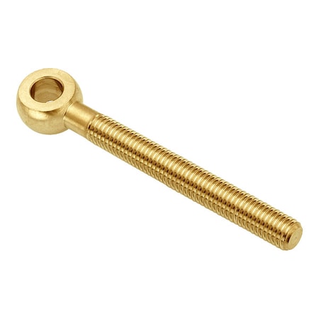Ampg ZEBM20X160-BR Fixed Rod End, Brass, Plain, M20-2.50 Thrd Sz, 128 mm Thrd Lg