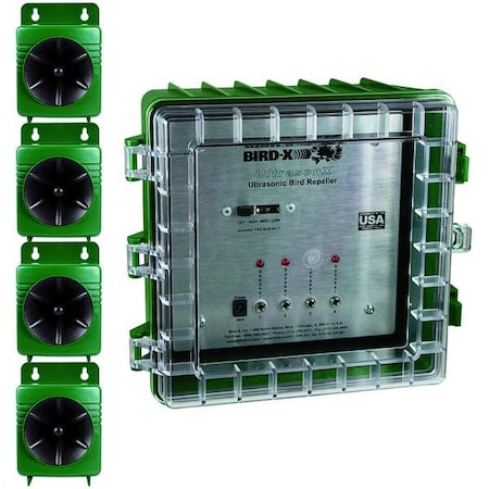 Bird-X USX Electronic Bird Repeller, 9 in H, 9 in W
