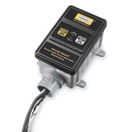 Hubbell Wiring Device-Kellems GFHW33015 Hard Wired GFCI, 30 A, Black, 120/240V AC