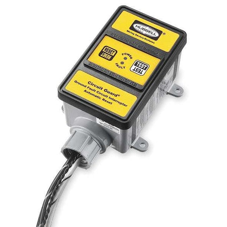 Hubbell Wiring Device-Kellems GFHW23115 Hard Wired GFCI, 30 A, Yellow, 240V AC