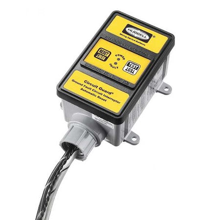 Hubbell Wiring Device-Kellems GFHW431 GFCI, Hard Wired, 3 PH 120/208V, 30A, Yellow