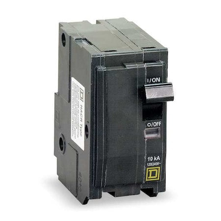 Square D QO280VH Miniature Circuit Breaker, QO Series, 80A, 2 Pole, 120/240V AC, 22kA at 120/240V AC