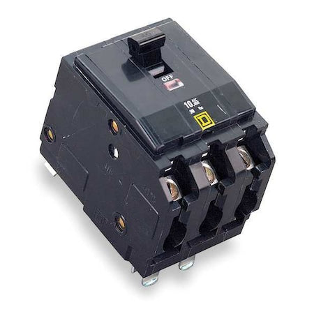 Square D QO390VH Miniature Circuit Breaker, QO Series, 90A, 3 Pole, 120/240V AC, 22kA at 120/240V AC