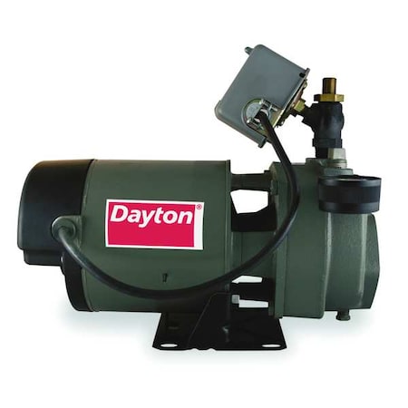 DAYTON 1D875 Convertible Well Jet Pump, 3/4 hp, 115/230V AC