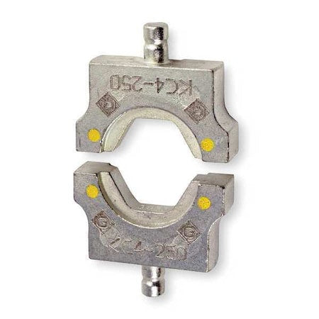 Greenlee KC4CU Crimping Die Set, 4 tons, 8 AWG-300 kcmil