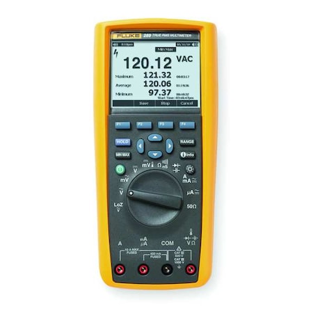 Fluke FLUKE-289/CWG Digital Multimeter, 1,000 V Max DC, 0 V Max AC, TRMS, 50,000 Instrument Counts