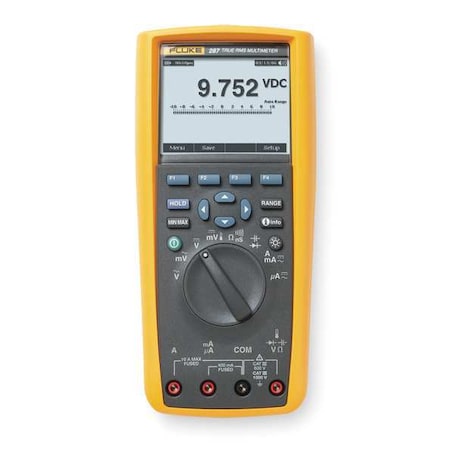 Fluke FLUKE-287/CWG Digital Multimeter, 1,000 V Max DC, 0 V Max AC, TRMS, 50,000 Instrument Counts