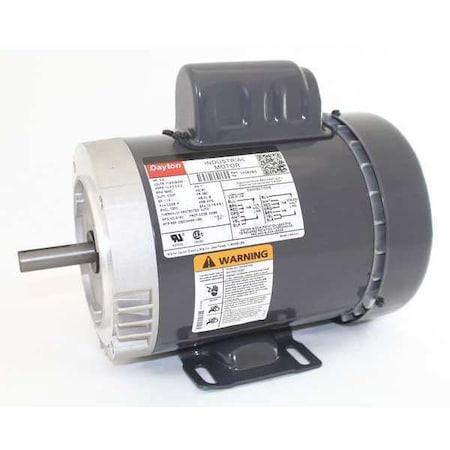 DAYTON 1K080 Capacitor-Start General Purpose Motor, 3/4 hp HP, 115/208-230V AC Voltage, 56C Frame