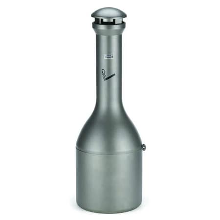 Rubbermaid Commercial FG9W3300ATPWTR Infinity Cigarette Receptacle, 4-3/32 gal., Pewter