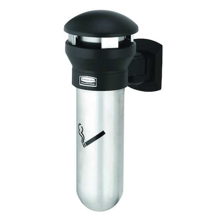Rubbermaid Commercial FG9W3200SSBLA Infinity Cigarette Receptacle, 19/32 gal., Silver