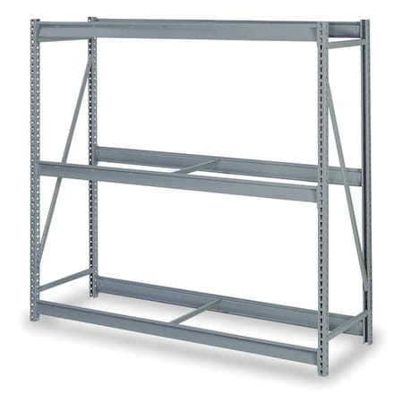 Lyon DD67111S Starter Bulk Storage Rack, 24 in D, 48 in W, 3 Shelves, Dove Gray