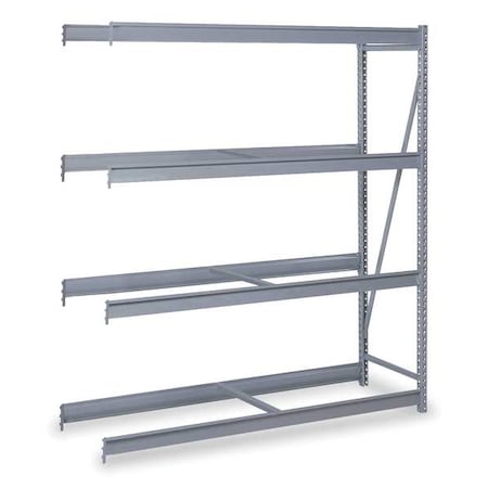 Lyon DD67133 Add-On Bulk Storage Rack, 36 in D, 48 in W, 4 Shelves, Dove Gray