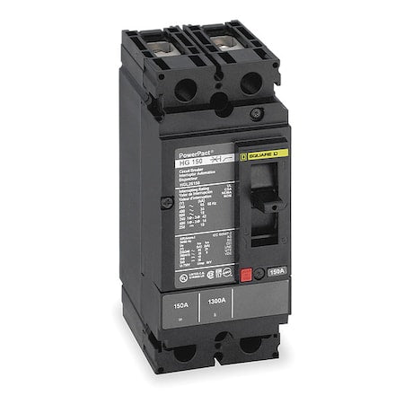 Square D HGL26020 Molded Case Circuit Breaker, POWERPACT H Series, 20A, 2 Pole, 600V AC, 65kA at 240V AC