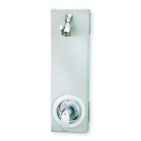 Bradley S23-1060 Shower Faucet Panel, 22.75 in H, 6.75 in W, Brass