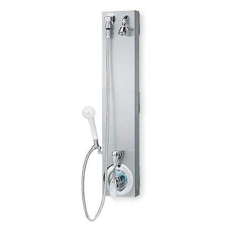 Bradley S23-1061 Shower Faucet Panel, 37.625 in H, 6.75 in W, SS