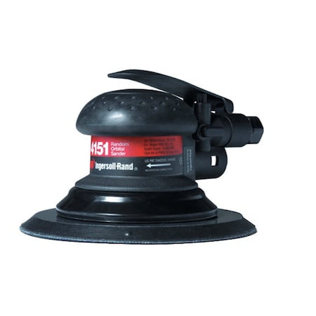 Ingersoll-Rand 4151 Air Orbital Sander, 6 in Disc Dia, Palm