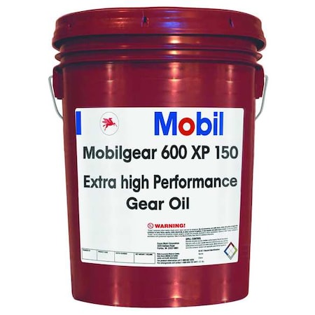 Mobil 105880 Gear Oil, 5 gal, Pail, Amber