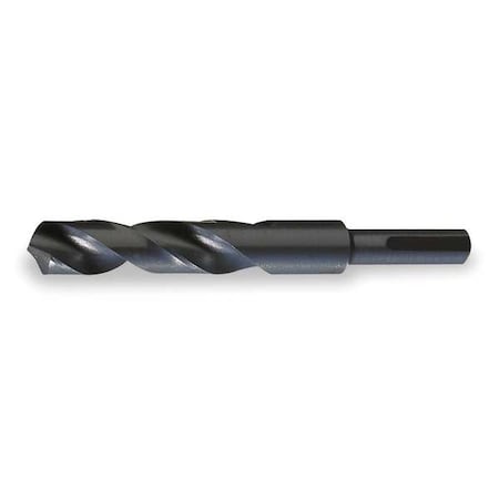 Chicago-Latrobe 52488 118 Degree Silver & Deming Drill with 1/2 Reduced Shank Chicago-Latrobe 190F Steam Oxide HSS RHS/RHC