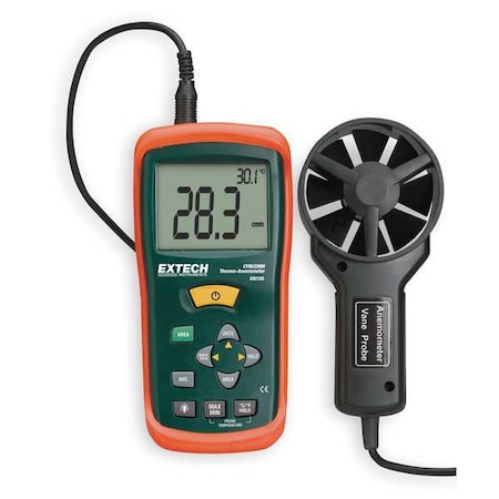 Extech AN100 Anemometer, 80 to 5,906fpm