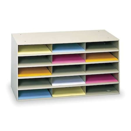 Durham MFG 434-75 Literature Organizer, 15 Compartments
