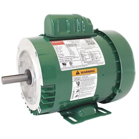 DAYTON 1TMW3 Capacitor-Start High Torque Farm Duty Motor, 1/3 HP, 115/230V AC Voltage, 56C Frame