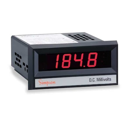 Simpson Electric 24503 Digital Panel Meter, DC Voltage