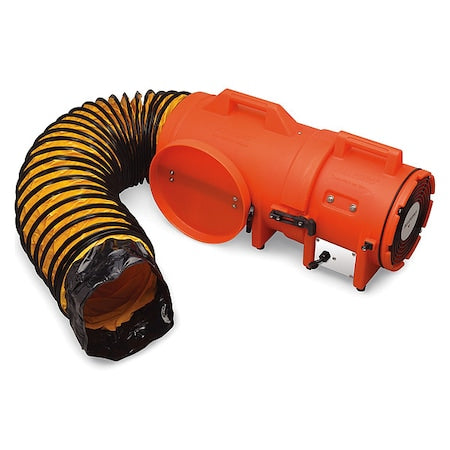 Allegro Industries 9536-25 Confined Space Fan, Orange, 13 1/2