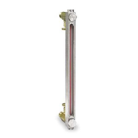 LDI Industries G608-12-A-1-4 Closed Circuit Liquid Level Gauge, Needle Valve, 12 in, 1/2 NPTF