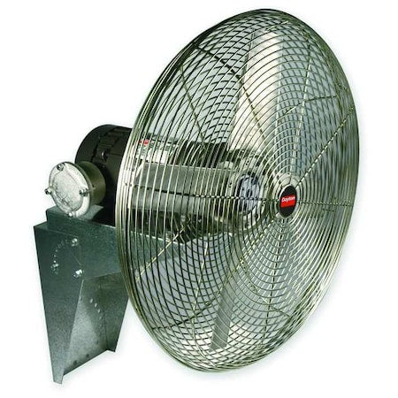 DAYTON 1VCH2 Standard Duty Hazardous Location Industrial Fan, Wall Mount, 30 in Blade Dia, 115/230V, 10,937 cfm