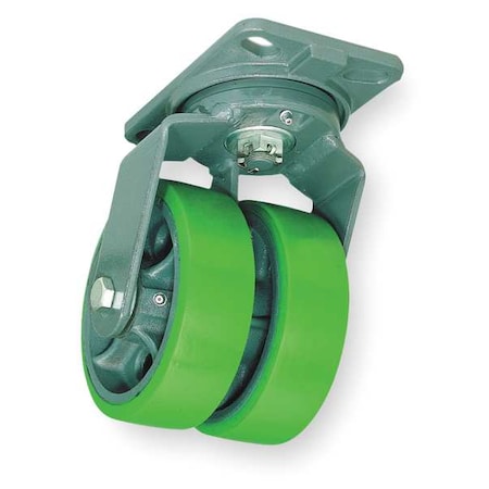 Hamilton S-HS2-6R Dual Whel Caster, Rubber, 6 in., 820 lb.