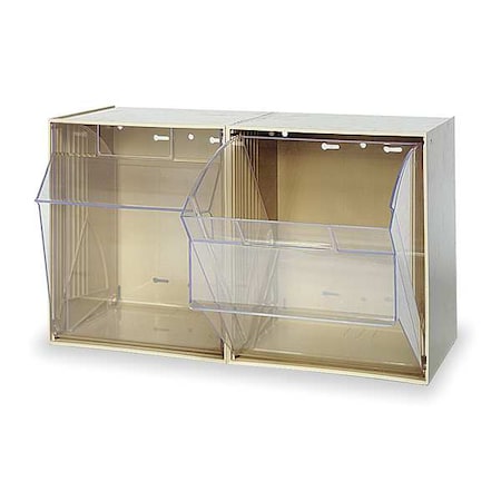 Quantum Storage Systems QTB302IV Tip-Out Bin, Ivory, Unfinished, 13 7/8 in