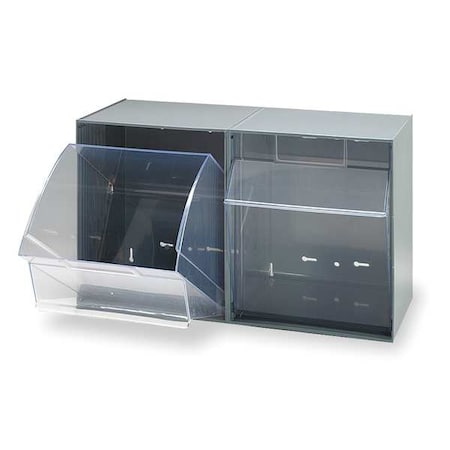 Quantum Storage Systems QTB302GY Plastic Tip-Out Bin Gray