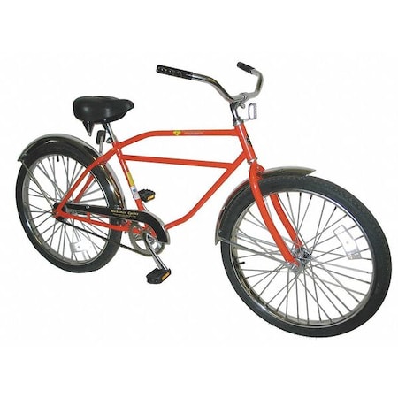 Worksman INB-ORG Bicycle, Coaster Brakes, 26 In Wheel, Yel