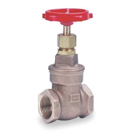 Milwaukee Valve 1140 1 1/2 Gate Valve, Class 150,1-1/2 In., Bronze