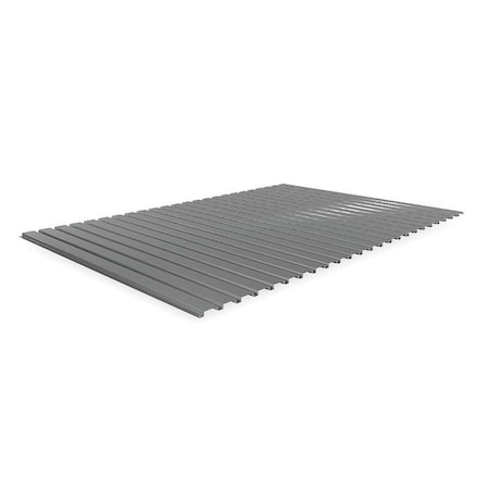 Tennsco BSD-7248 Decking, Steel, 72 in W, 48 in D, Industrial Gray, Powder Coated Finish, Gauge: 22
