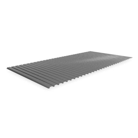 Tennsco BSD-9648 Decking, Steel, 96 in W, 48 in D, Industrial Gray, Powder Coated Finish, Gauge: 22