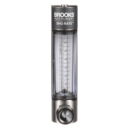 Brooks 1250AR6081MRSVV Flowmeter, Range at CCM of Air 0-10100