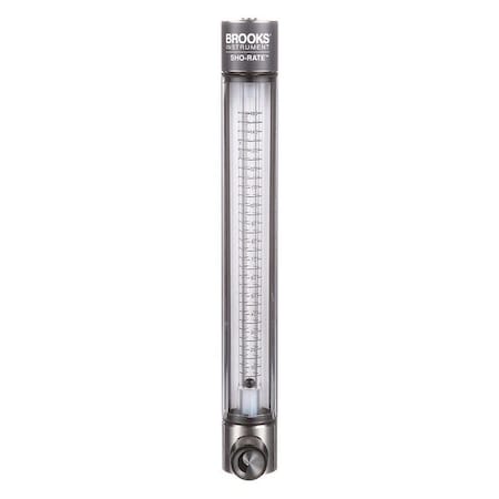 Brooks 1255AR1071MRSVV Flowmeter, Flow Range at CCM of Air 0-9180