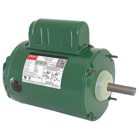DAYTON 1YAZ3 Agricultural Fan Motor, Permanent Split Capacitor, 1/2 HP, 115/230V AC, 850 Nameplate RPM