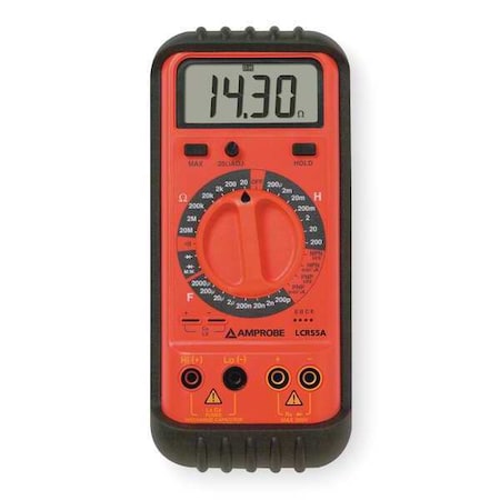 Amprobe LCR55A LCRMeter, Handheld, 10Hz/100Hz/1000Hz, LCD