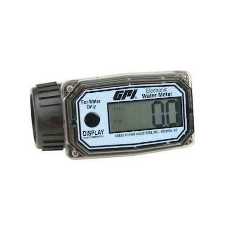 Flomec 01N31LM Flowmeter, Turbine, For Water, 1 In FNPT