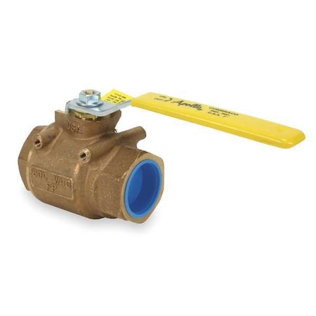 Apollo Valves 7790801 Manual 2-Way Ball Valve, SAE, Bronze