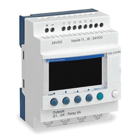 Schneider Electric SR2A101FU Compact Smart Relay, 6 Inputs, 4 Outputs