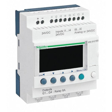 Schneider Electric SR2B121BD Compact Smart Relay, 12Inputs, 4Outputs
