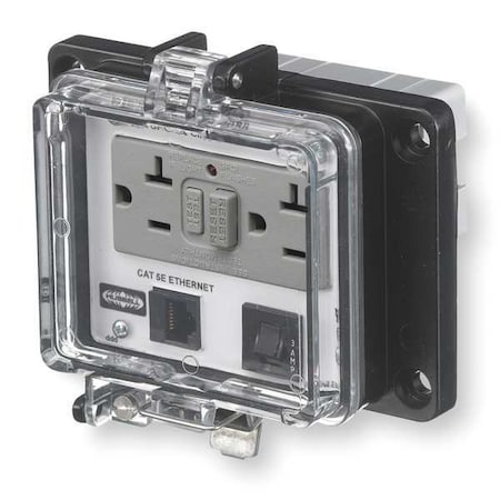 Hubbell Wiring Device-Kellems PR4X205EB Access Port, Power And Data, NEMA 4X