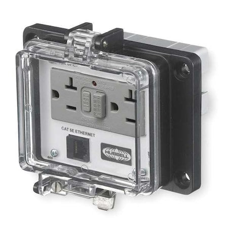 Hubbell Wiring Device-Kellems PR4X205E Access Port, Power And Data, NEMA 4X