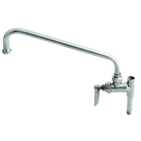 T&S Brass B-0155 Manual Spout, Single Hole Mount, Chrome 1 Hole